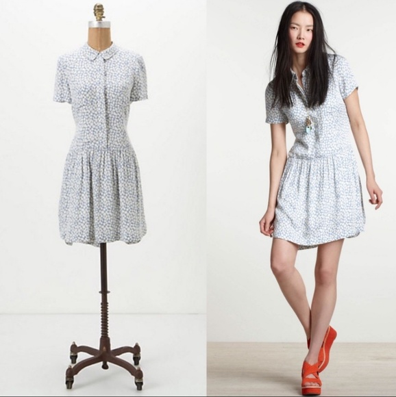 Anthropologie Dresses & Skirts - Anthro Leah Reena Goren Balmy Showers Shirtdress